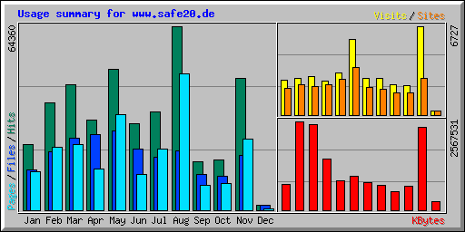 Usage summary for www.safe20.de